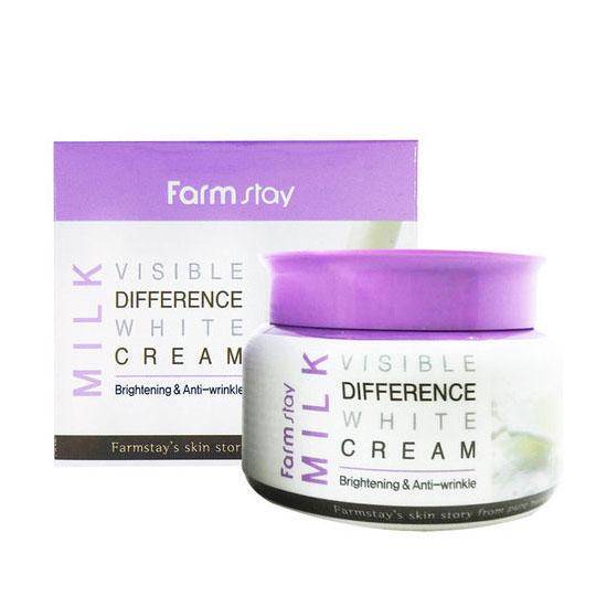 FARM STAY Visible Difference White Cream 100g #MILK WHITE , 8809430539010 , Skincare cream, creams, milk, Type_Cream, Type_Whitening, whitening, whitening creams