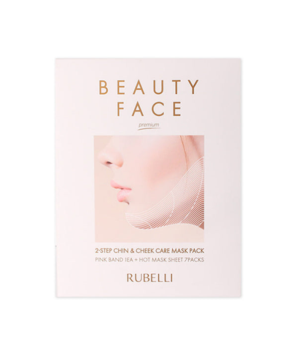 RUBELLI Beauty Face Premium 1pack (Pink Band 1pcs+Hot Mask Sheet 7pcs) , 8809518823475 , Skincare cheek, chin, mask