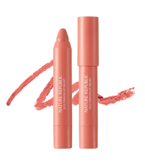 NATURE REPUBLIC Eco Crayon By Flower Lip Velvet (3 colours available)