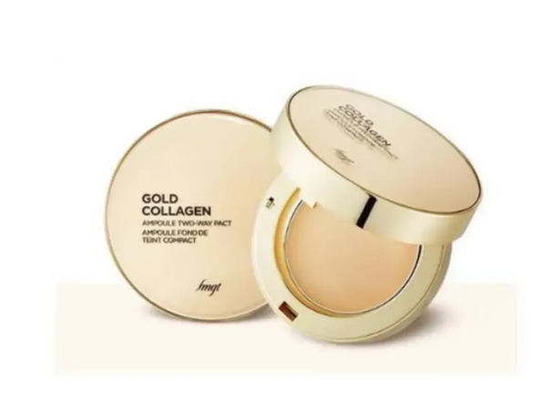The Face Shop FMGT Gold Collagen Ampoule Two-way Pact (2 Colours) 9.5g