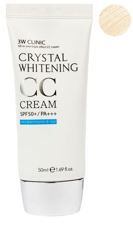 3W CLINIC Crystal Whitening CC Cream 50g