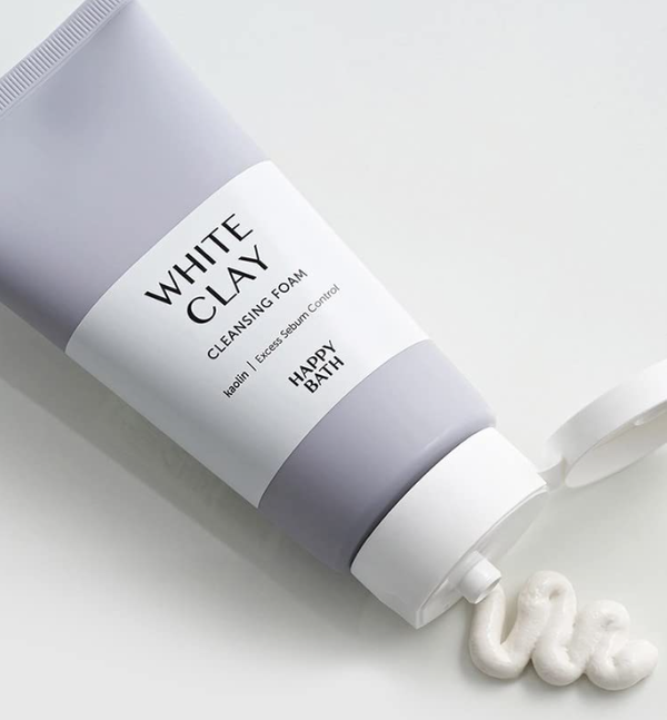 HAPPY BATH White Clay Cleansing Foam 150g