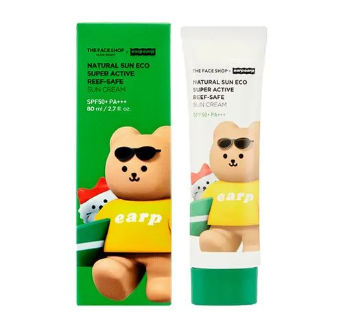 THE FACE SHOP xearpearp Natural Sun Eco Super Active Sun Cream 80ml