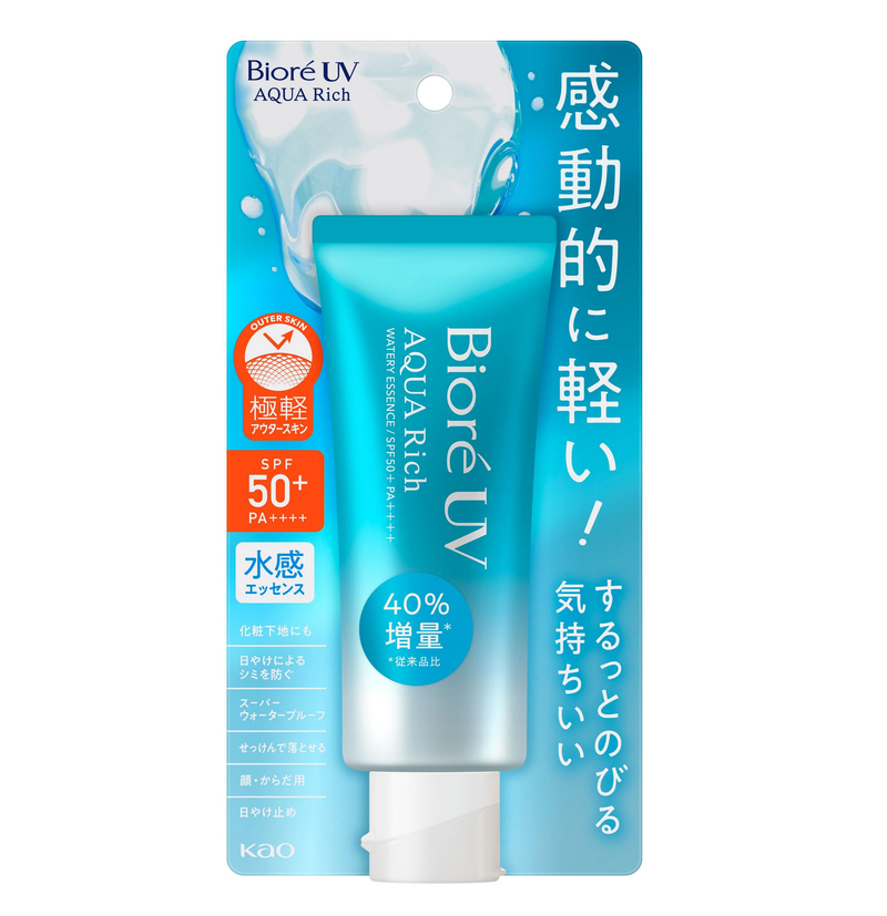 KAO Biore Aqua Rich Watery Essence SPF50+PA++++ 70g