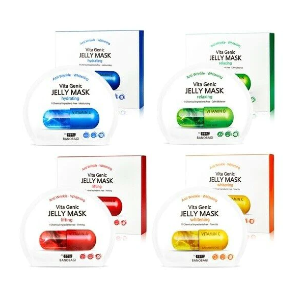 BANOBAGI BNBG Vita Genic Jelly Mask Set (4 Types) (10 sheets)