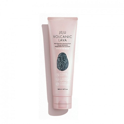 THE FACE SHOP Jeju Volcanic Lava Anti Dust Pore Cleansing Foam 140ml , 8806182592218 , Skincare cleanser, cleansers, cleansing, foam, jeju, volcanic