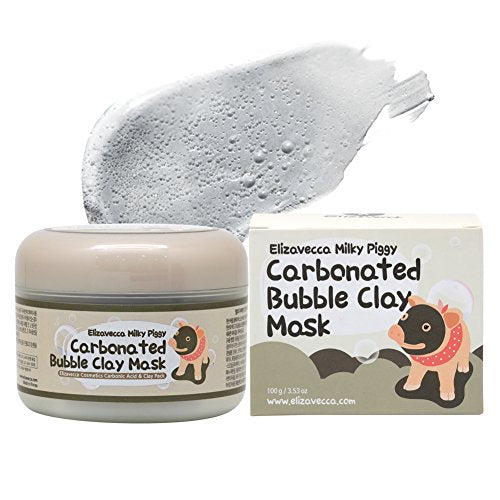 ELIZAVECCA Milky Piggy Carbonated Bubble Clay Mask 100g , 8809071369427 , Skincare blackhead, blackheads, bubble clay mask, clay, elizavecca, mask, whitehead