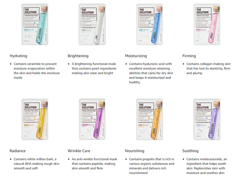 THE FACE SHOP The Solution Double Up Mask Sheets (7 Types)