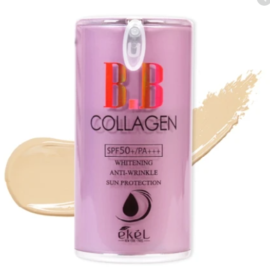 eKel BB Collagen SPF50+/PA+++ (2 Colours) Pump Style 50g , 8809391180962 , Make Up BB, bb cream, foundation, makeup, SPF, SPF50