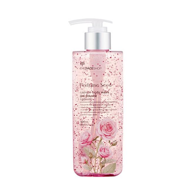 The Face Shop Perfume Seed Capsule Body Wash 300ml , 8806182592324 , Skincare gel, rose, shower, shower gel, the face shop