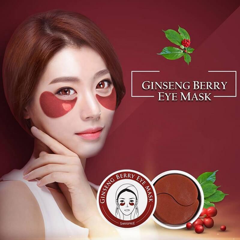 Shangpree Ginseng Berry Eye Mask 60 pcs , 8809480781650 , Skincare eye, eye mask, eye patch, eye patches, ginseng, mask, red ginseng