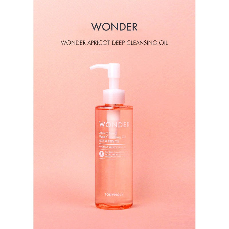 TONYMOLY Wonder Apricot Seed Deep Cleansing Oil 190ml ,  , Skincare cleanser, cleansing, cleansing oil
