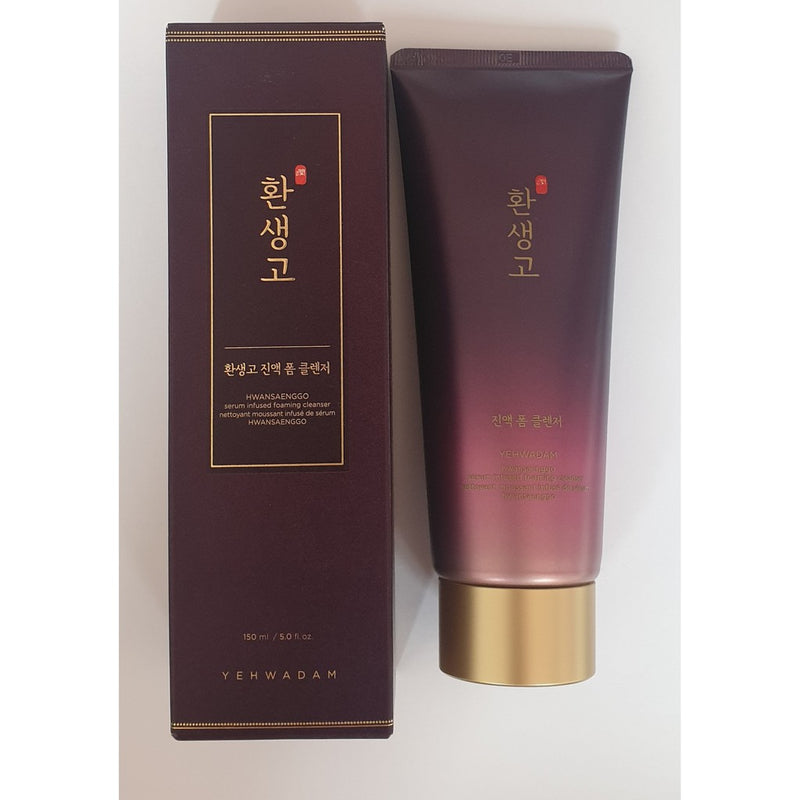 THE FACE SHOP Yehwadam Hwansaenggo Serum Infused Foaming Cleanser 150ml , 8806182589409 , Skincare cleanser, cleansers, cleansing, gel, gel cleanser, tfs, the face shop