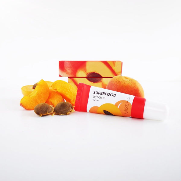 MISSHA Superfood Lip Scrub Apricot Seed 9.8g , 8809581465886 , Skincare Brand_MISSHA, lip, lip care, lip scrub, scrub, scrubs