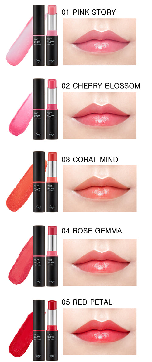 THE FACE SHOP Tint Glow 4.5g (3 Types) , 8806182581700 , Make Up lip, lip tint