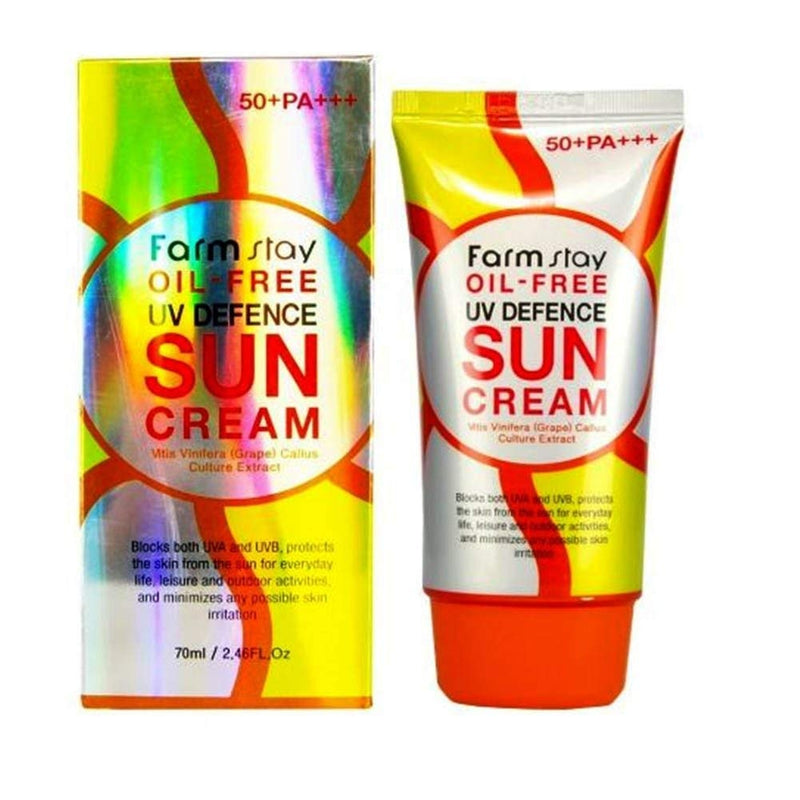FARM STAY Oil-Free UV Defence Sun Cream SPF 50+ PA+++ 70ml , 8809297386741 , Skincare sun, sun block, sun cream, sunscreen, uv block