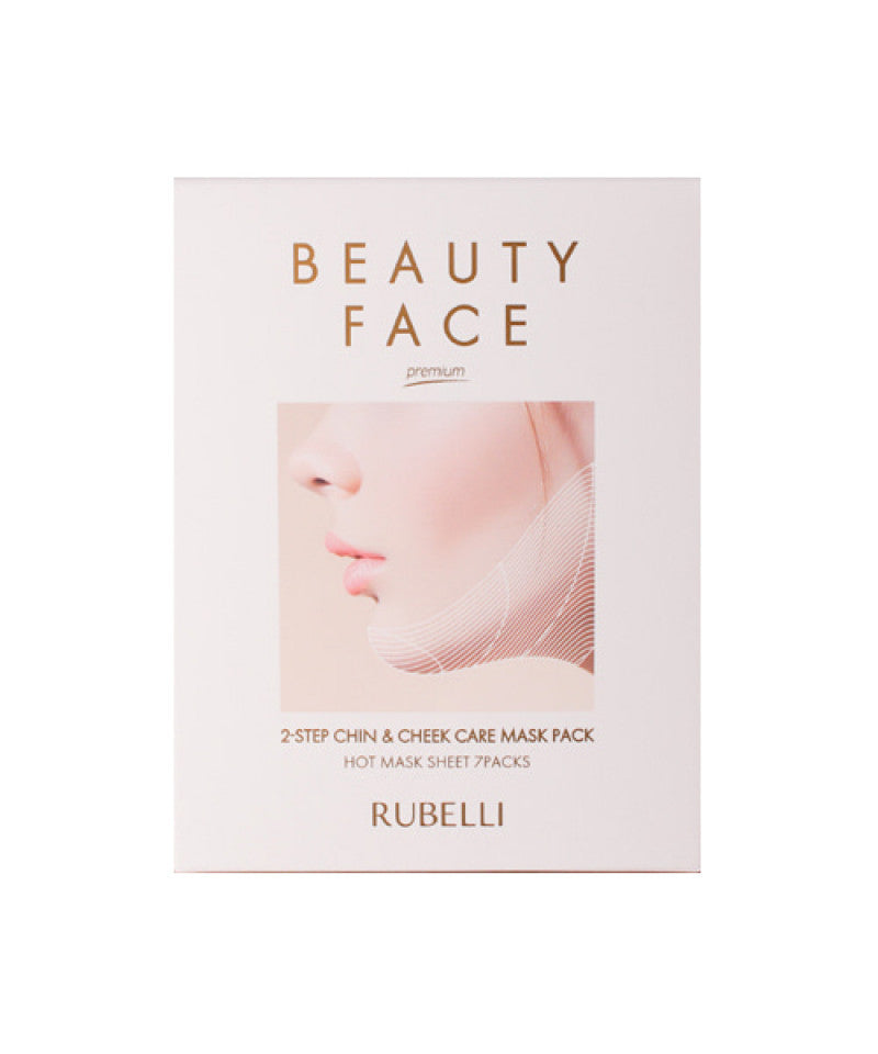 RUBELLI Beauty Face Premium Hot Mask Sheet 1pack (7pcs) Refill , 8809518823482 , Skincare chin, mask