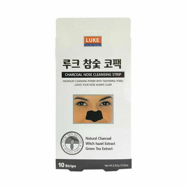 LUKE Charcoal Nose Cleansing Strip (10 Strips) , 8809089290270 , Skincare blackhead, blackheads, charcoal, cleanse, cleansing, dirt, nose, nose strips, pore, pores, smooth, strips, whitehead, whiteheads